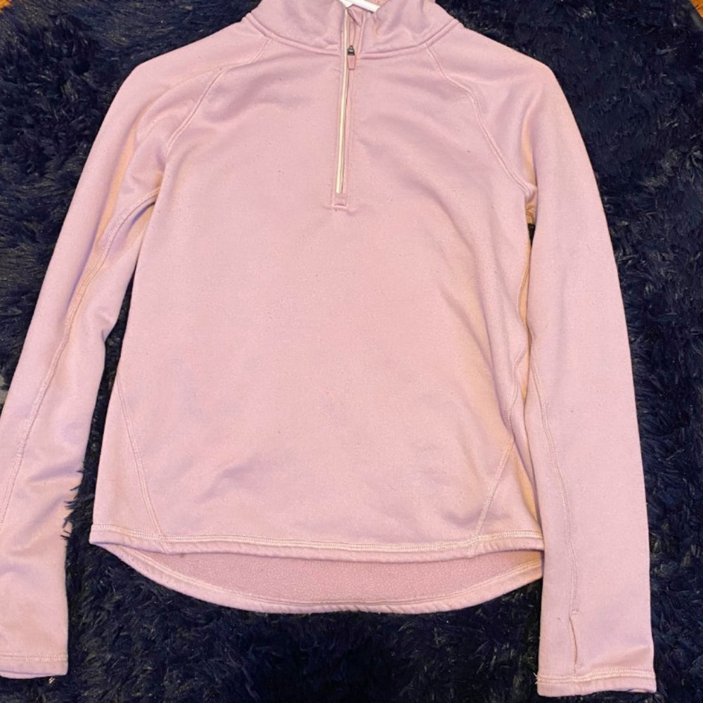 Purple athletic zip-up